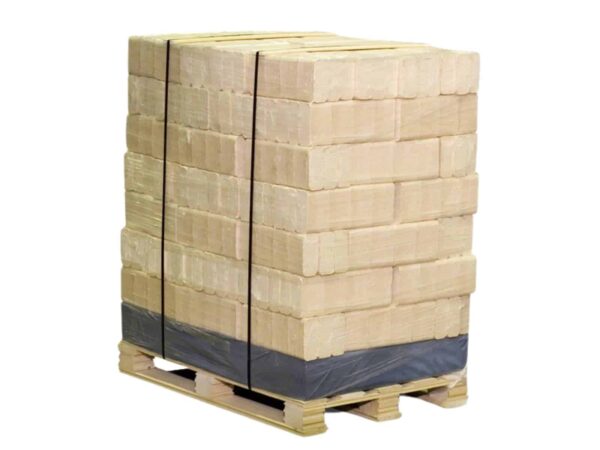 Palet Briquetas de madera 96 paquetes ×10 kg