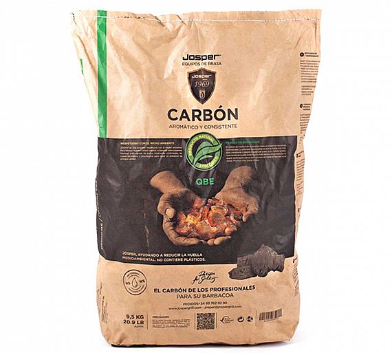 Josper Carbón Vegetal de Quebracho Blanco 24 Saco de 9,5 kg