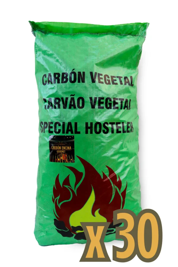 Carbón Encina GOURMET 15Kg x30